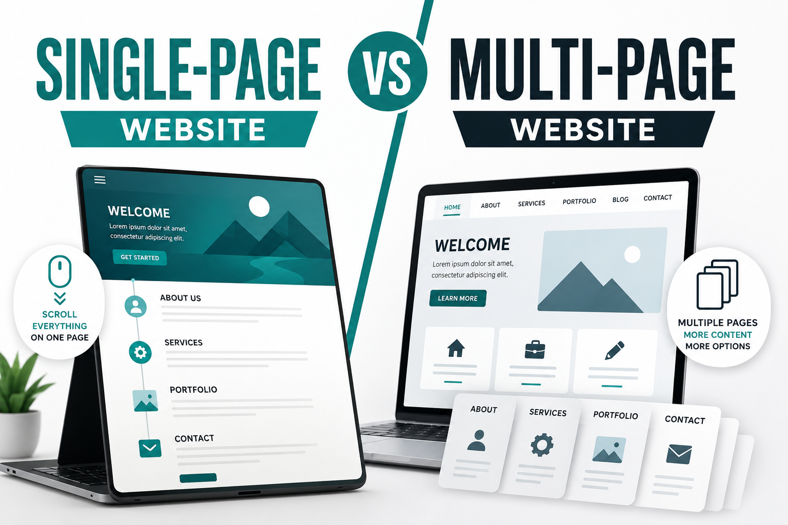 Single-Page vs Multi-Page Websites: Which Is Right For Your Business?